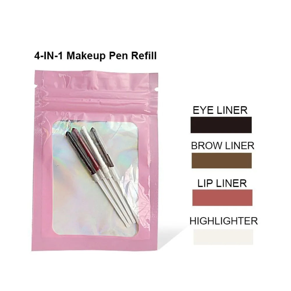 Touch Up Makeup Pen, 4 In 1 Makeup Pen, best eyeliner pencil, lip liner pencil, brow enhancer, highlighter, BellePen